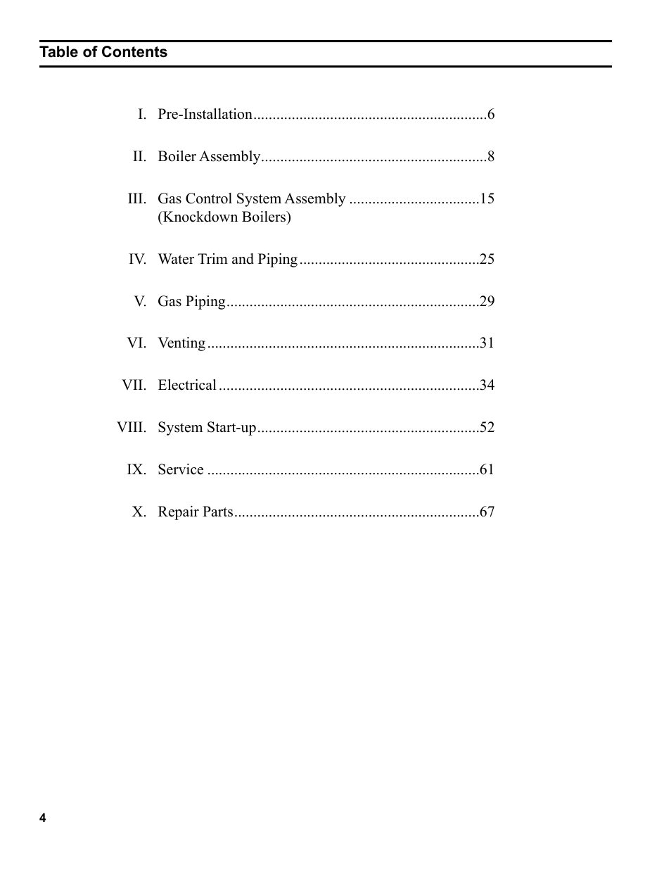 Burnham 8H User Manual | Page 4 / 92