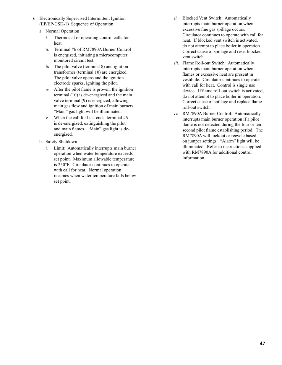 Burnham 8H User Manual | Page 47 / 92