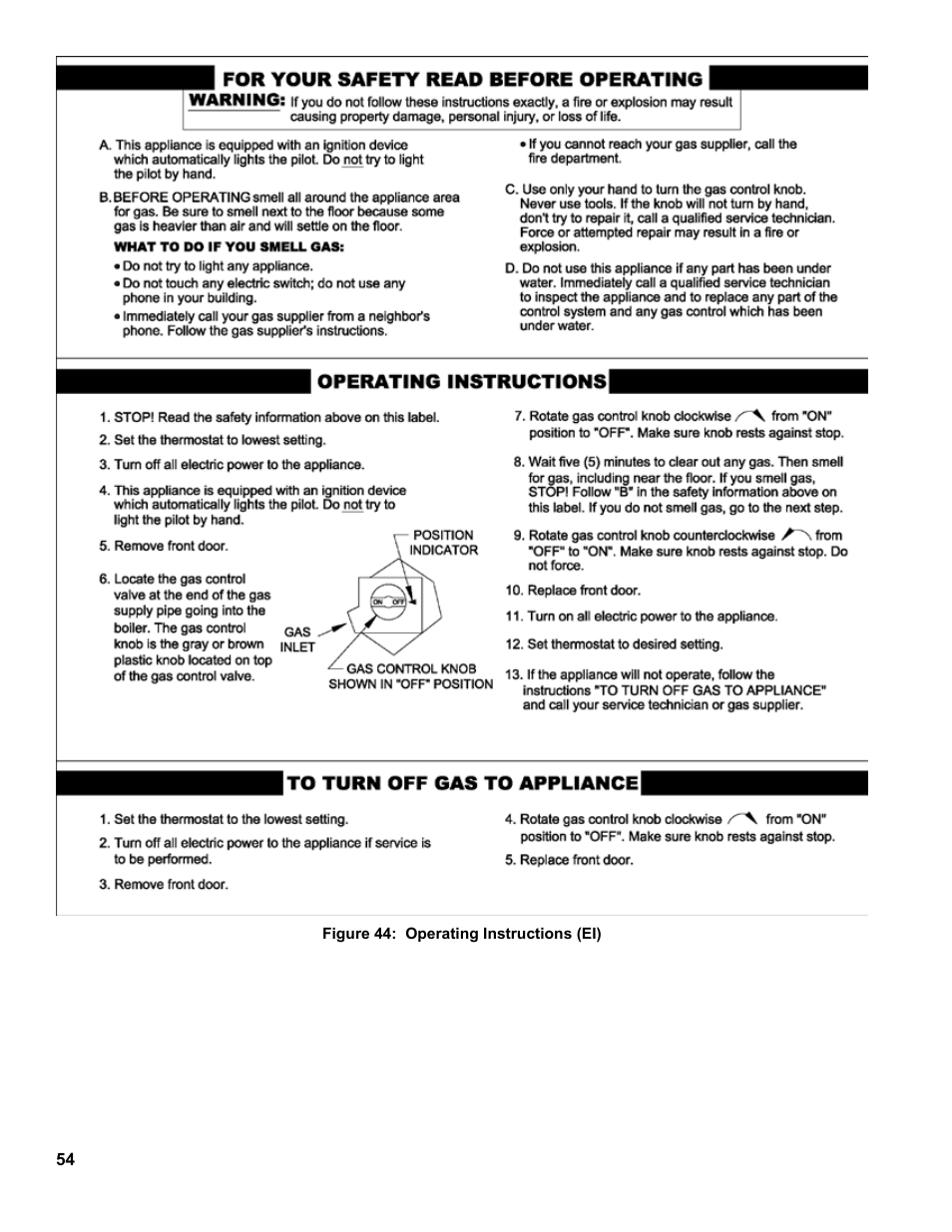 Burnham 8H User Manual | Page 54 / 92