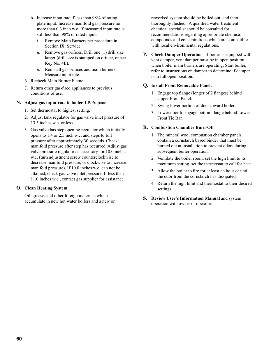 Burnham 8H User Manual | Page 60 / 92