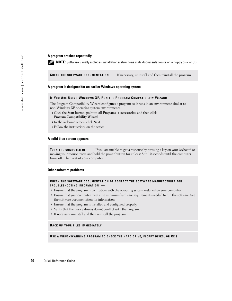 Dell Latitude D510 User Manual | Page 20 / 104