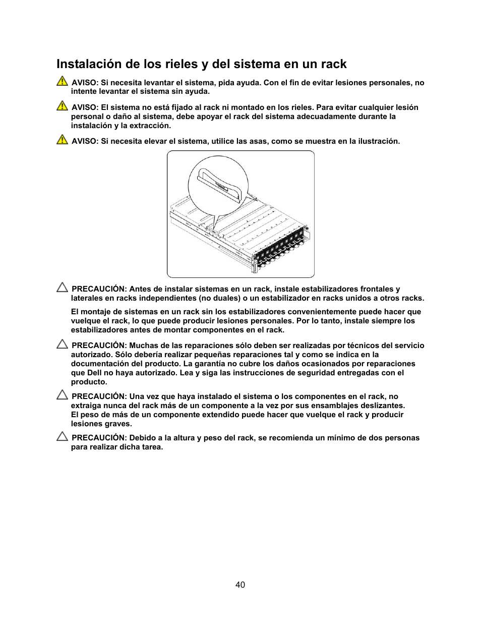 Instalación de los rieles y del sistema en un rack | Dell PowerEdge C410x User Manual | Page 44 / 52