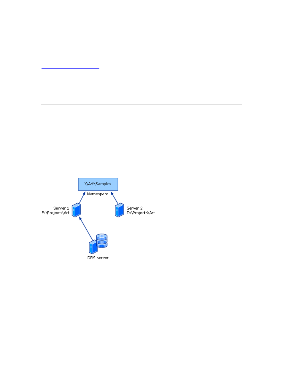 Consulte también, Protección de datos en espacios de nombres dfs | Dell PowerVault DP600 User Manual | Page 36 / 85