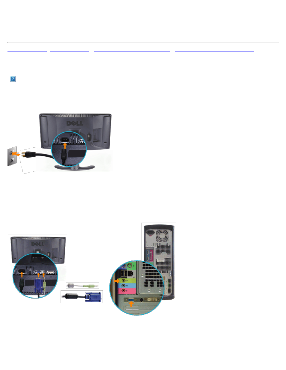 Conexión a su tv lcd, Conexión a su pc | Dell LCD TV W2300 User Manual | Page 41 / 65
