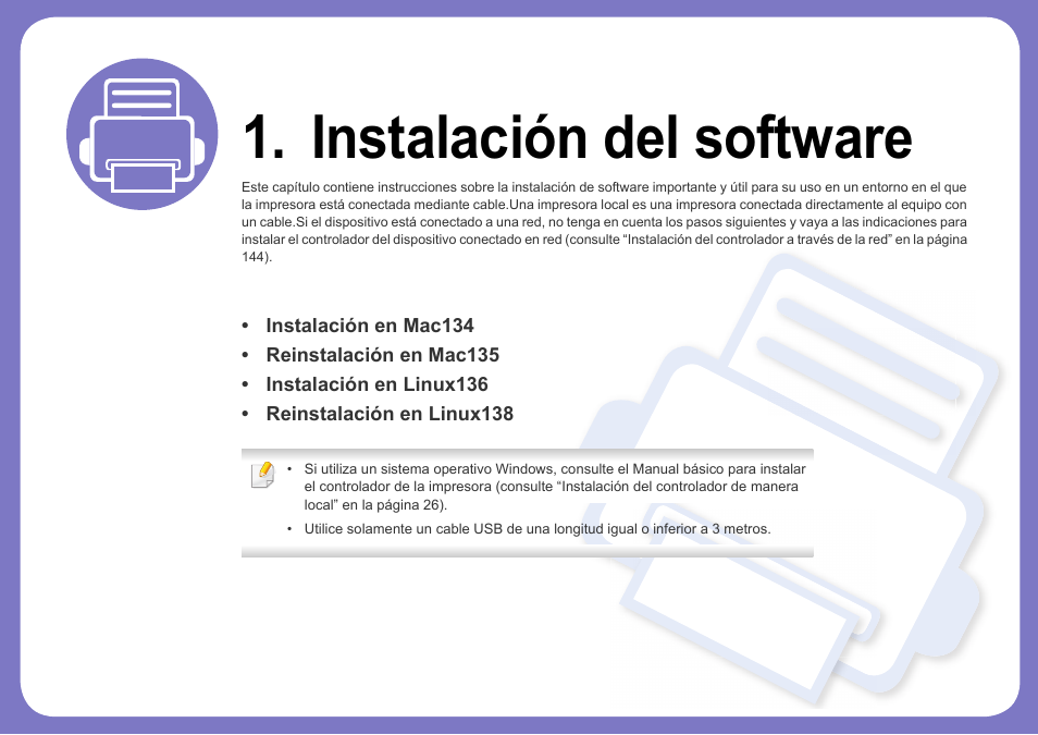 Instalación del software | Dell B1165nfw Multifunction Mono Laser Printer User Manual | Page 133 / 311