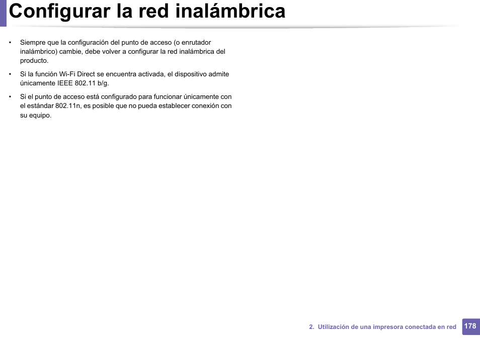 Configurar la red inalámbrica | Dell B1165nfw Multifunction Mono Laser Printer User Manual | Page 178 / 311