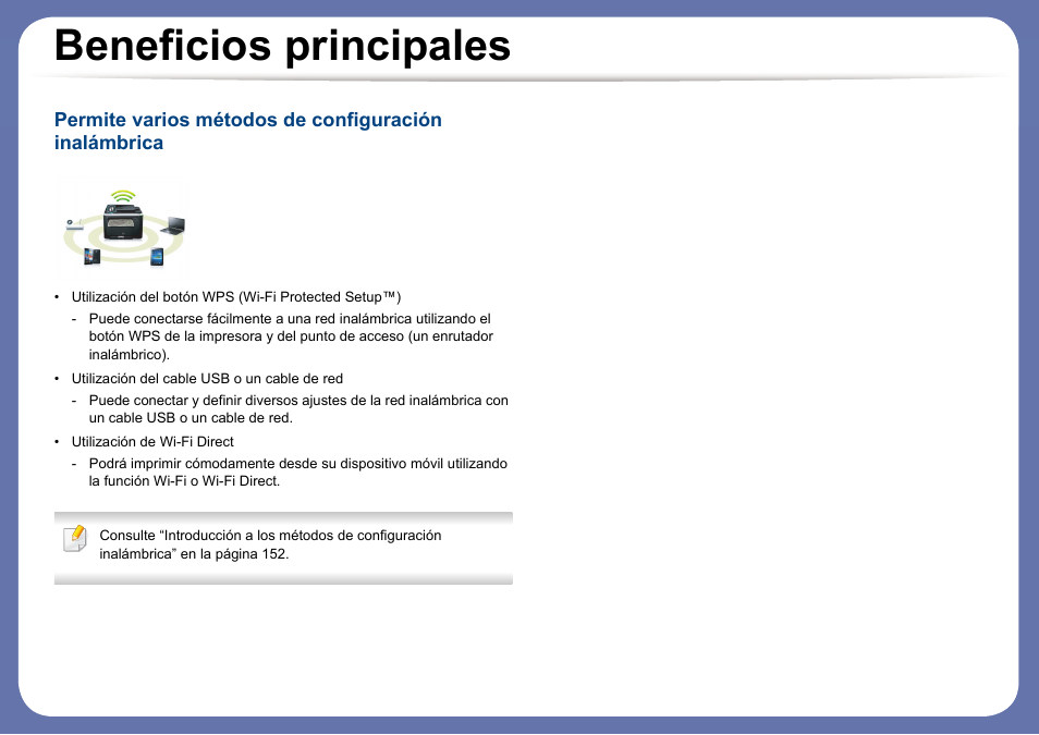 Beneficios principales | Dell B1165nfw Multifunction Mono Laser Printer User Manual | Page 7 / 311