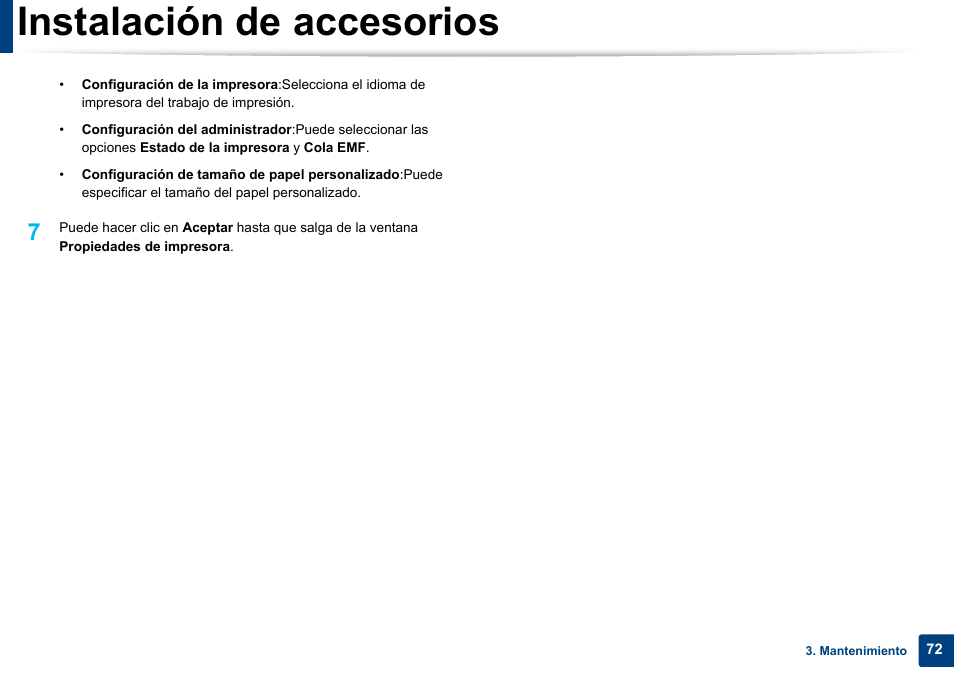 Instalación de accesorios | Dell B1165nfw Multifunction Mono Laser Printer User Manual | Page 72 / 311