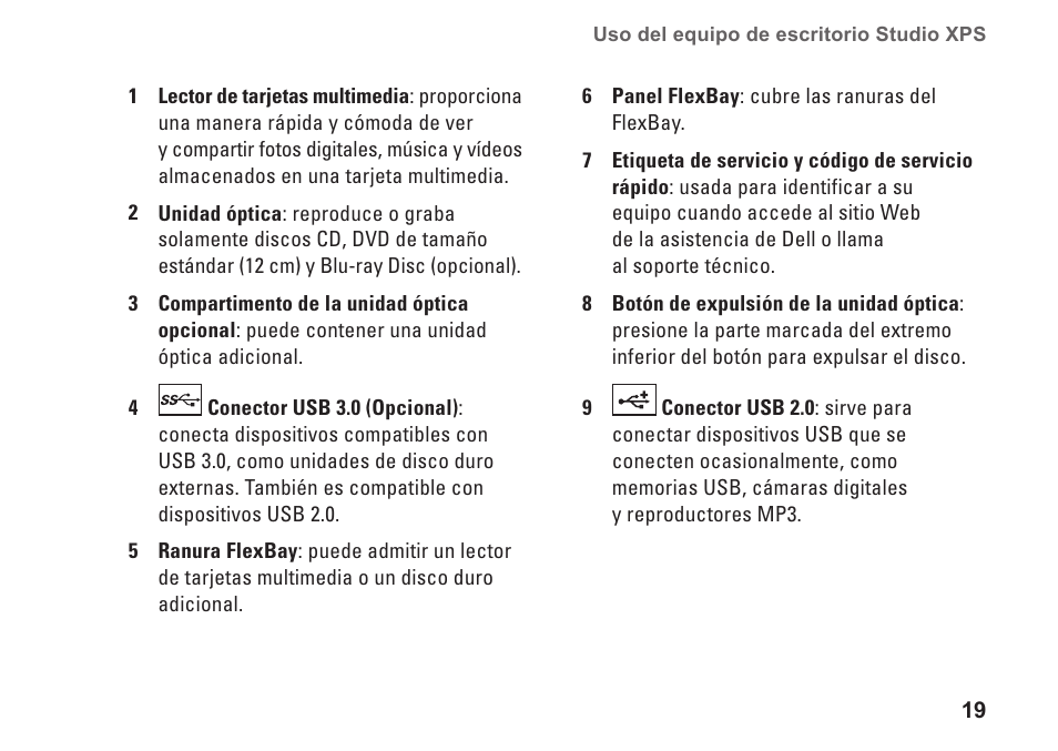 Dell Studio XPS 9100 (Mid 2010) User Manual | Page 21 / 80