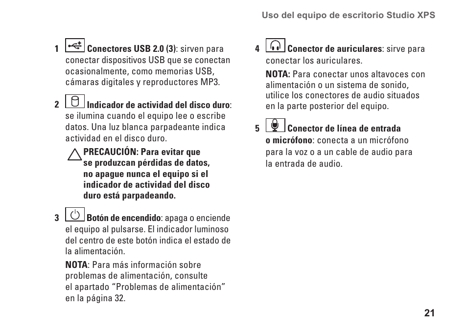 Dell Studio XPS 9100 (Mid 2010) User Manual | Page 23 / 80