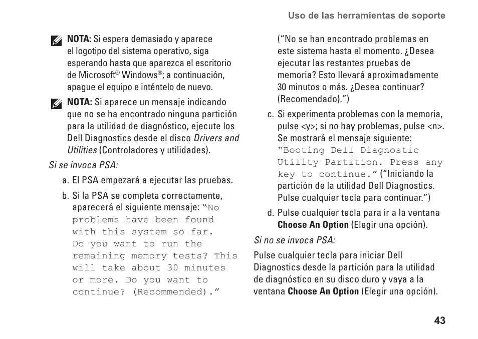 Dell Studio XPS 9100 (Mid 2010) User Manual | Page 45 / 80