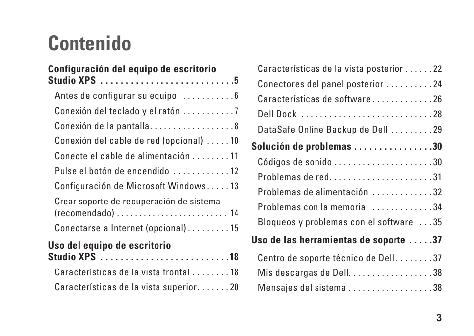 Dell Studio XPS 9100 (Mid 2010) User Manual | Page 5 / 80