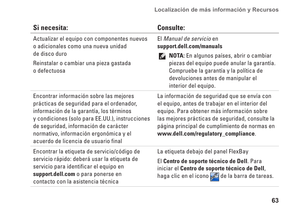 Dell Studio XPS 9100 (Mid 2010) User Manual | Page 65 / 80