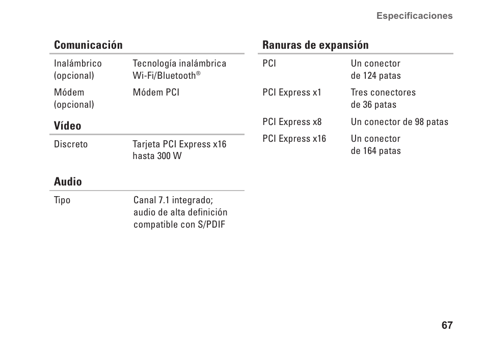 Dell Studio XPS 9100 (Mid 2010) User Manual | Page 69 / 80