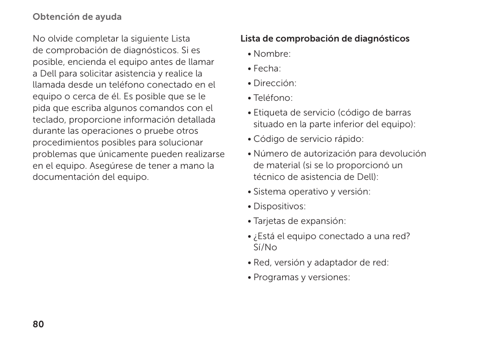 Rellene la “lista de comprobación de | Dell Inspiron M411R (Mid 2011) User Manual | Page 82 / 104