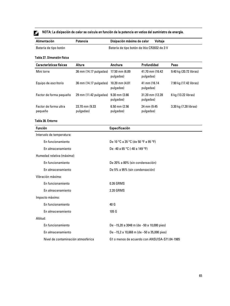 Dell OptiPlex 7010 (Mid 2012) User Manual | Page 65 / 67