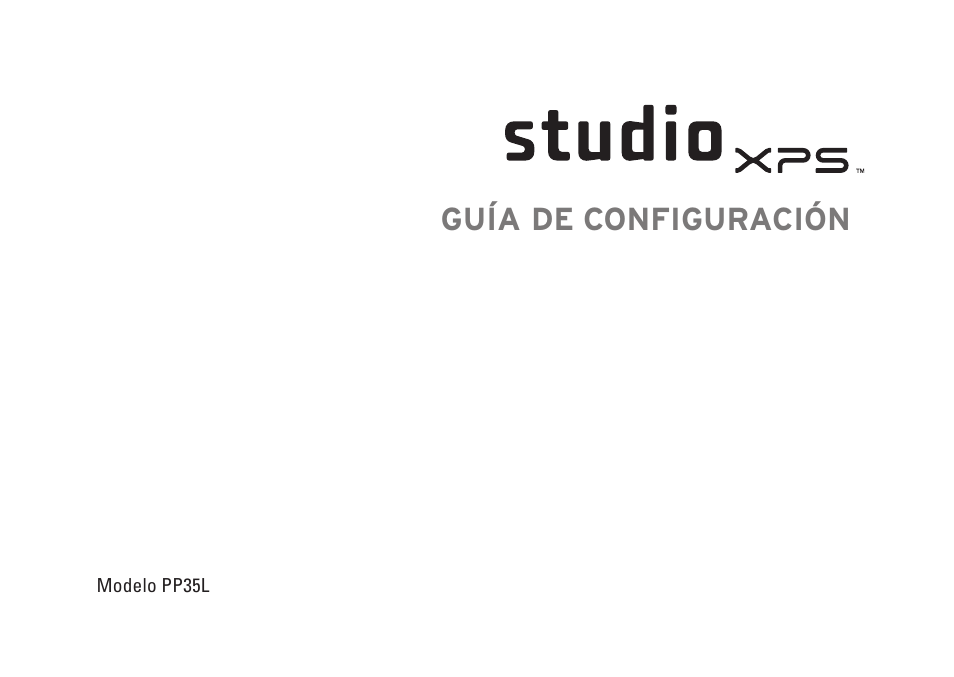 Guía de configuración | Dell Studio XPS 1647 (Early 2010) User Manual | Page 3 / 80