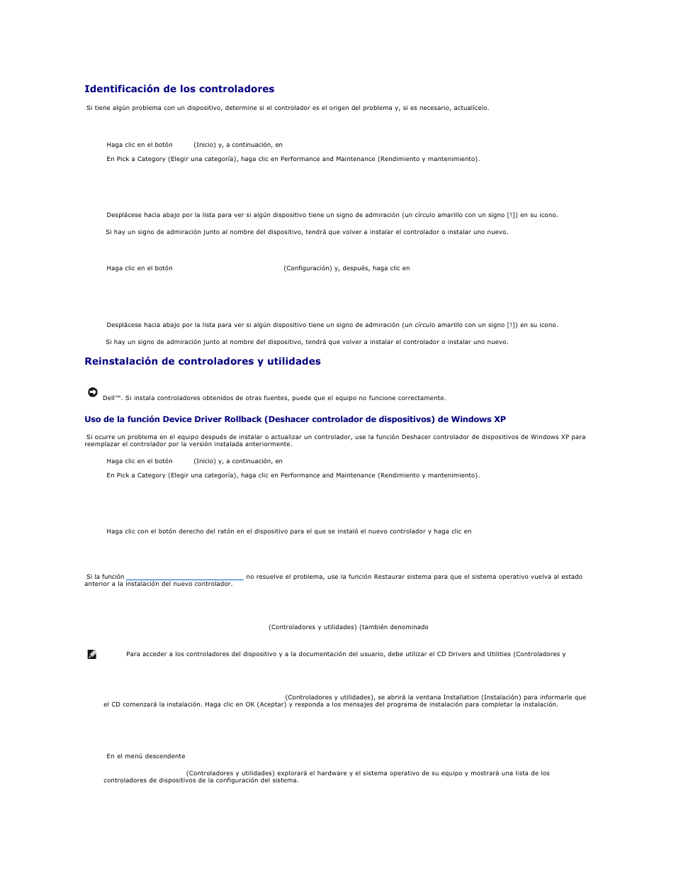 Identificación de los controladores, Reinstalación de controladores y utilidades | Dell OptiPlex GX270 User Manual | Page 5 / 183