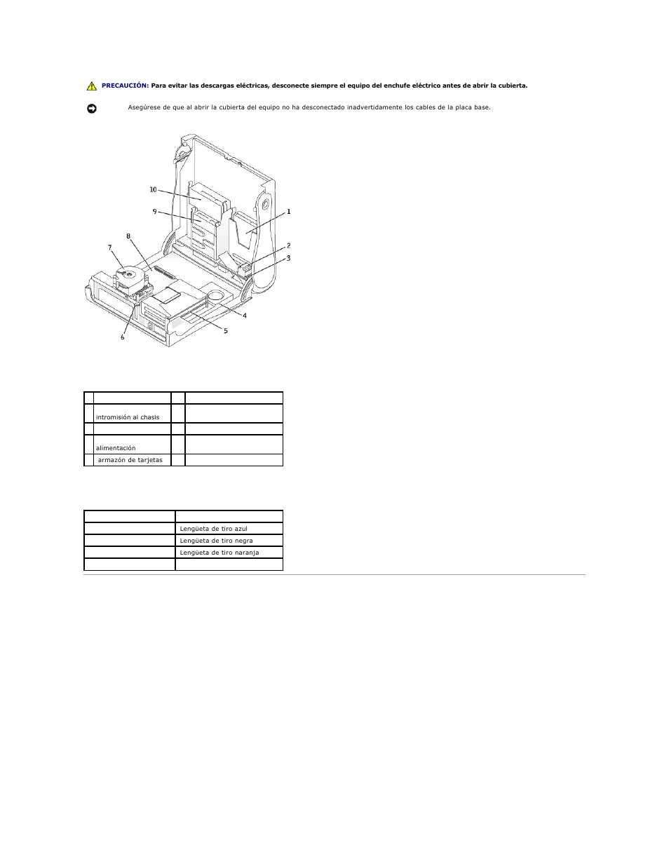 Componentes de la placa base | Dell OptiPlex GX270 User Manual | Page 64 / 183