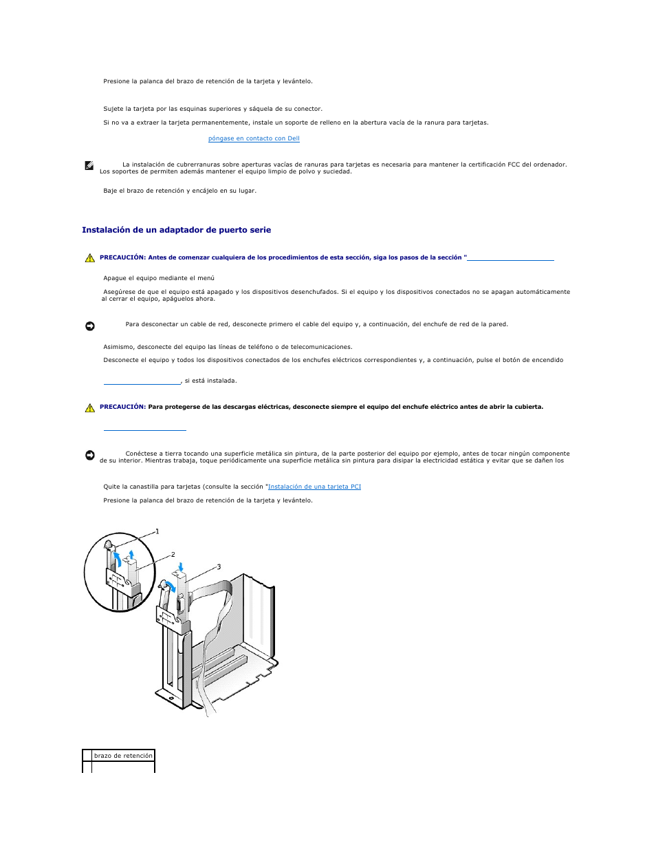Adaptadores de puerto serie | Dell OptiPlex GX270 User Manual | Page 72 / 183