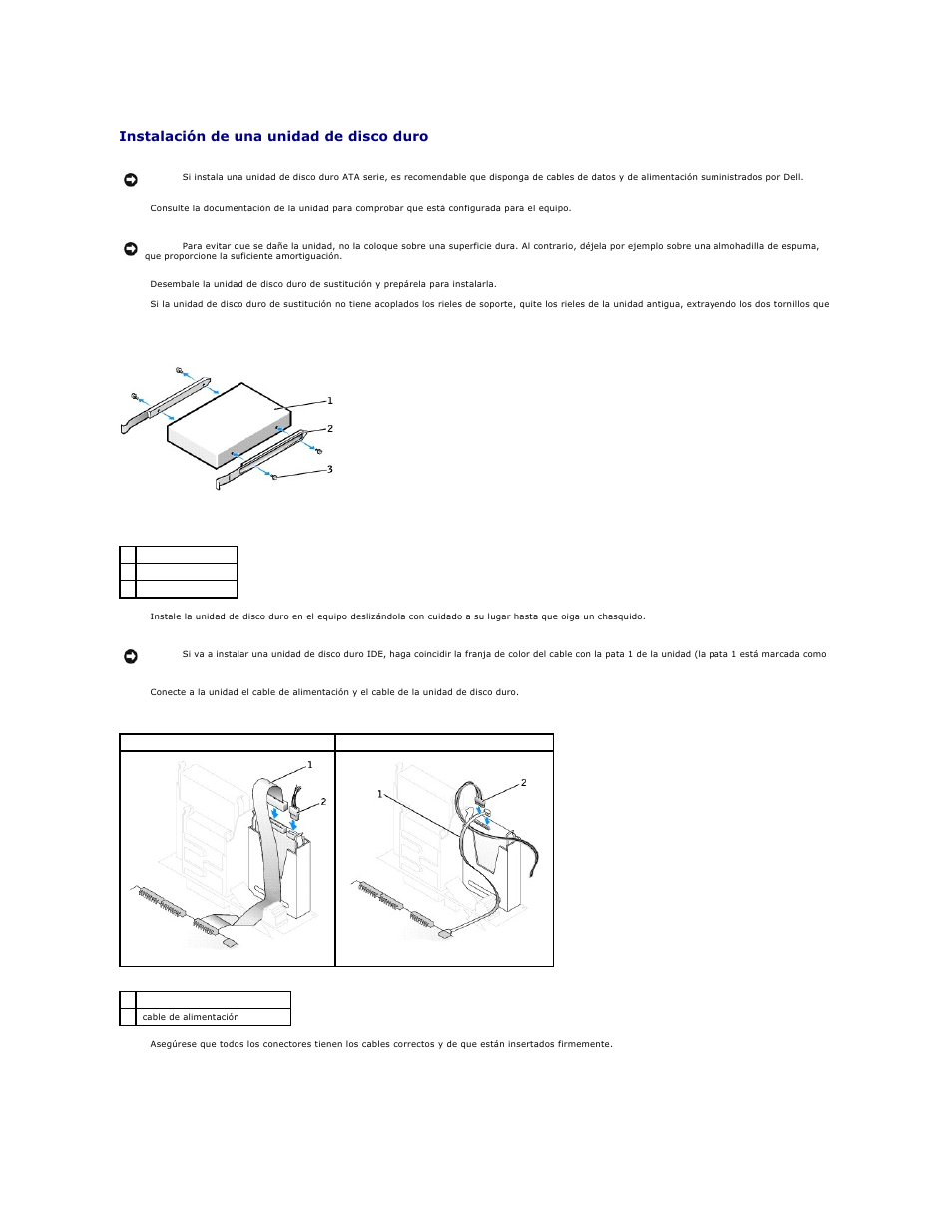 Instalación de una unidad de disco duro | Dell OptiPlex GX270 User Manual | Page 80 / 183