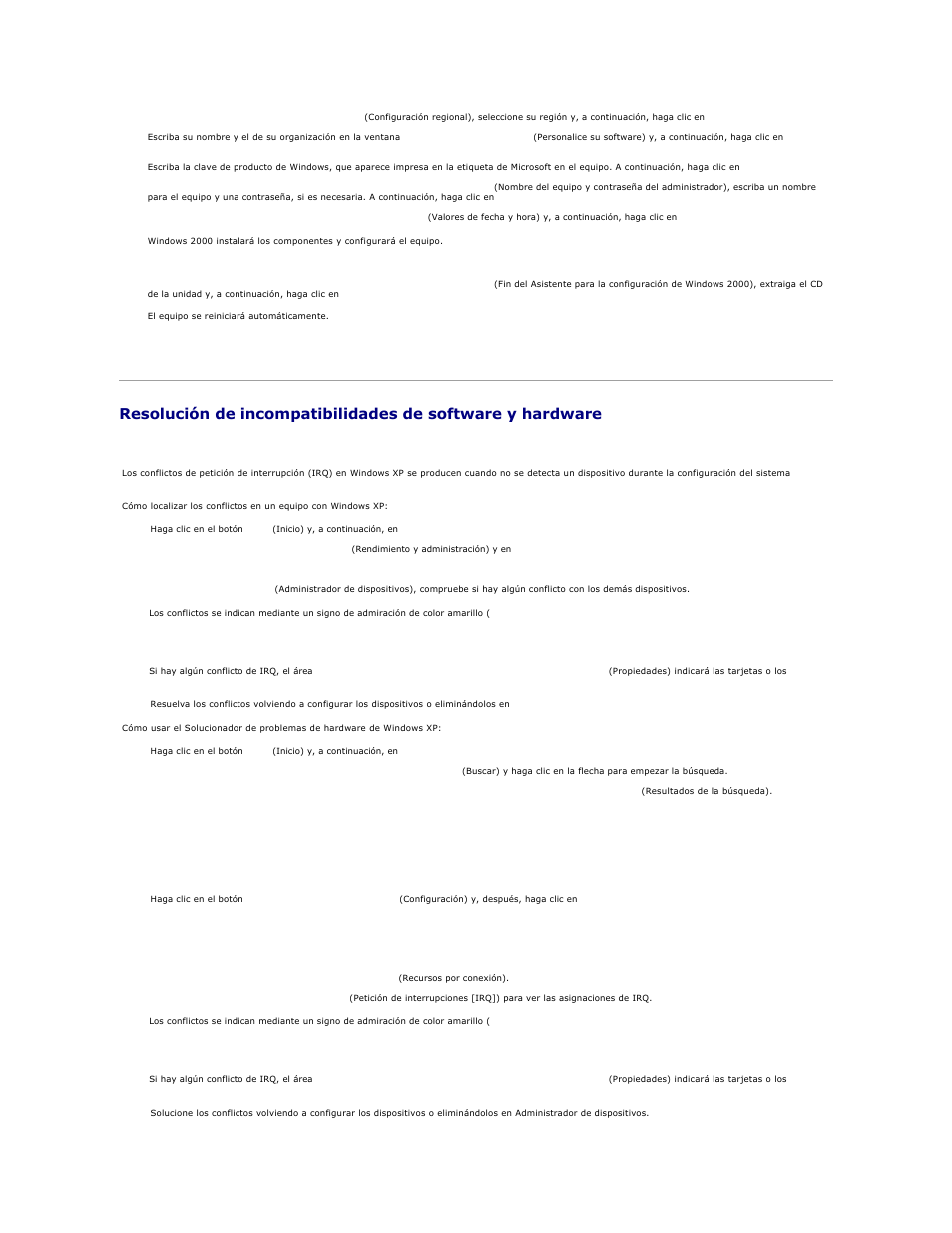 En microsoft windows xp, En windows 2000 | Dell OptiPlex GX270 User Manual | Page 9 / 183