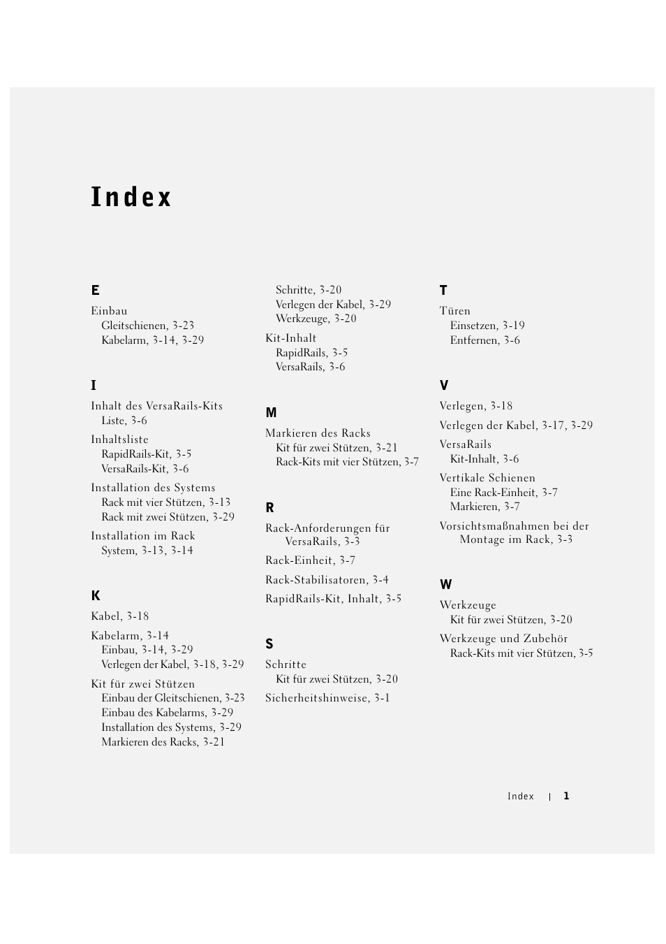 Index | Dell PowerVault 775N (Rackmount NAS Appliance) User Manual | Page 105 / 176