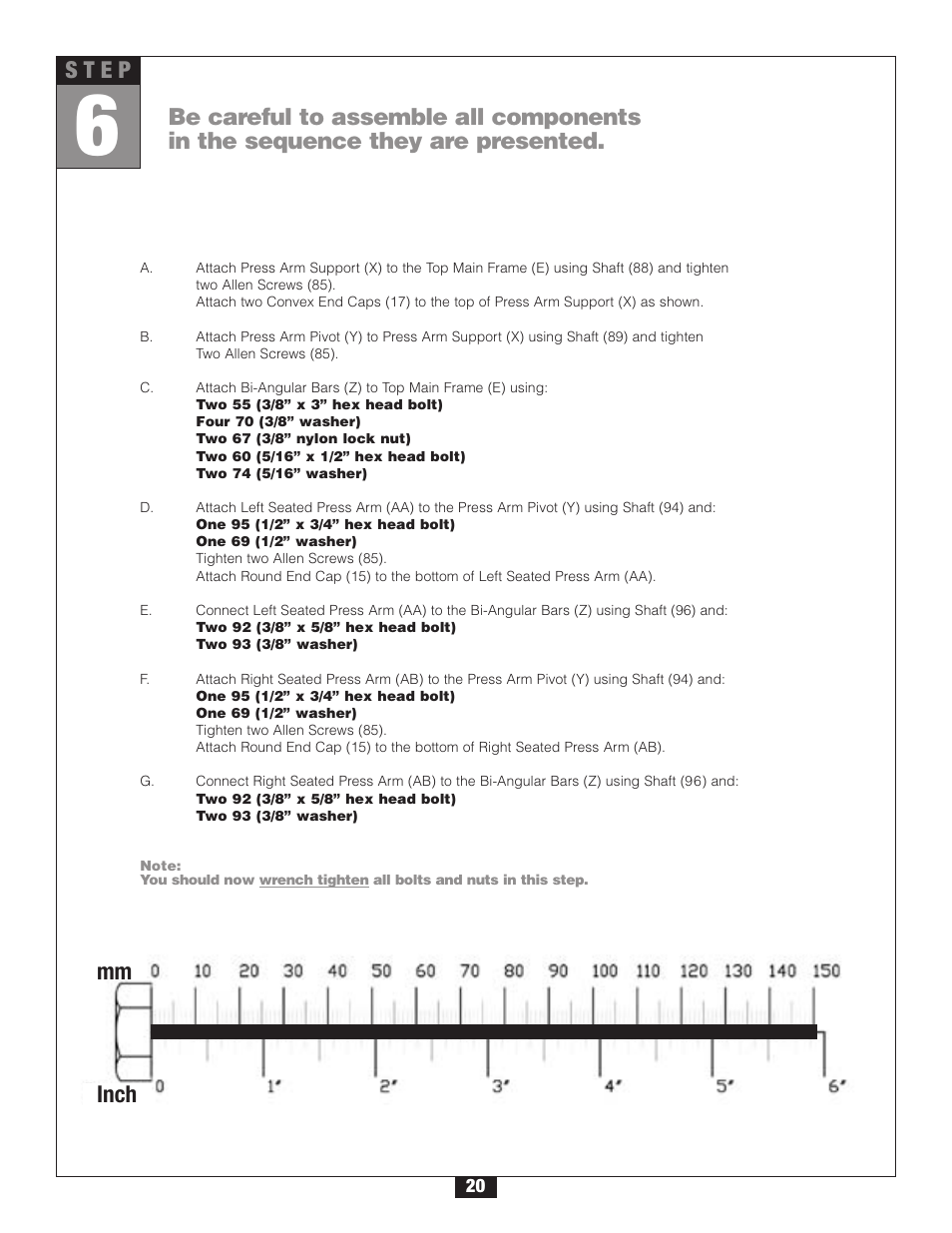S t e p | Body Solid G2B User Manual | Page 20 / 86