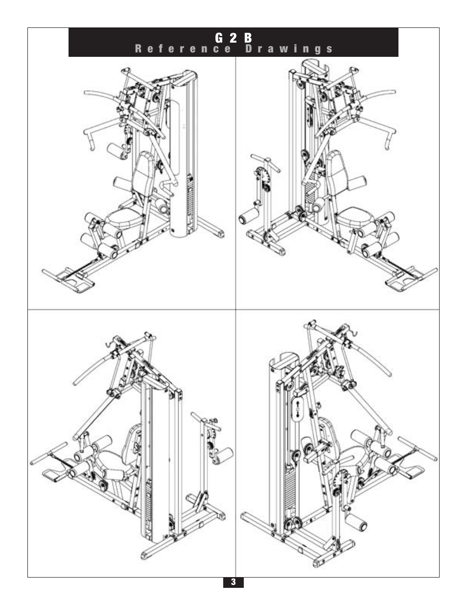 G 2 b | Body Solid G2B User Manual | Page 3 / 86