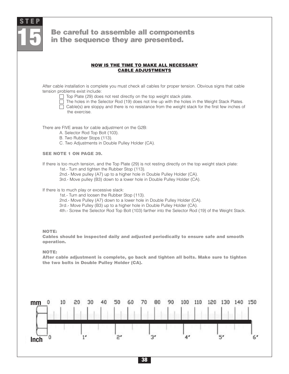 Body Solid G2B User Manual | Page 38 / 86