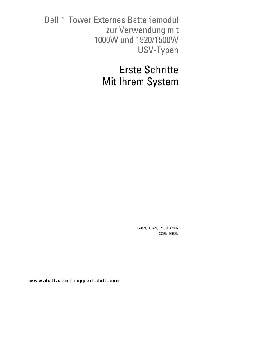 Erste schritte mit ihrem system | Dell UPS 1920T User Manual | Page 17 / 60