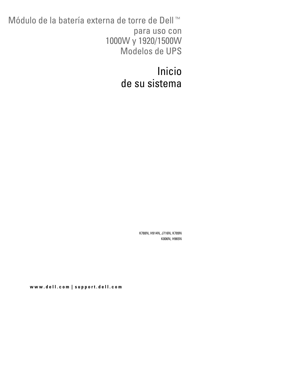 Inicio de su sistema | Dell UPS 1920T User Manual | Page 29 / 60