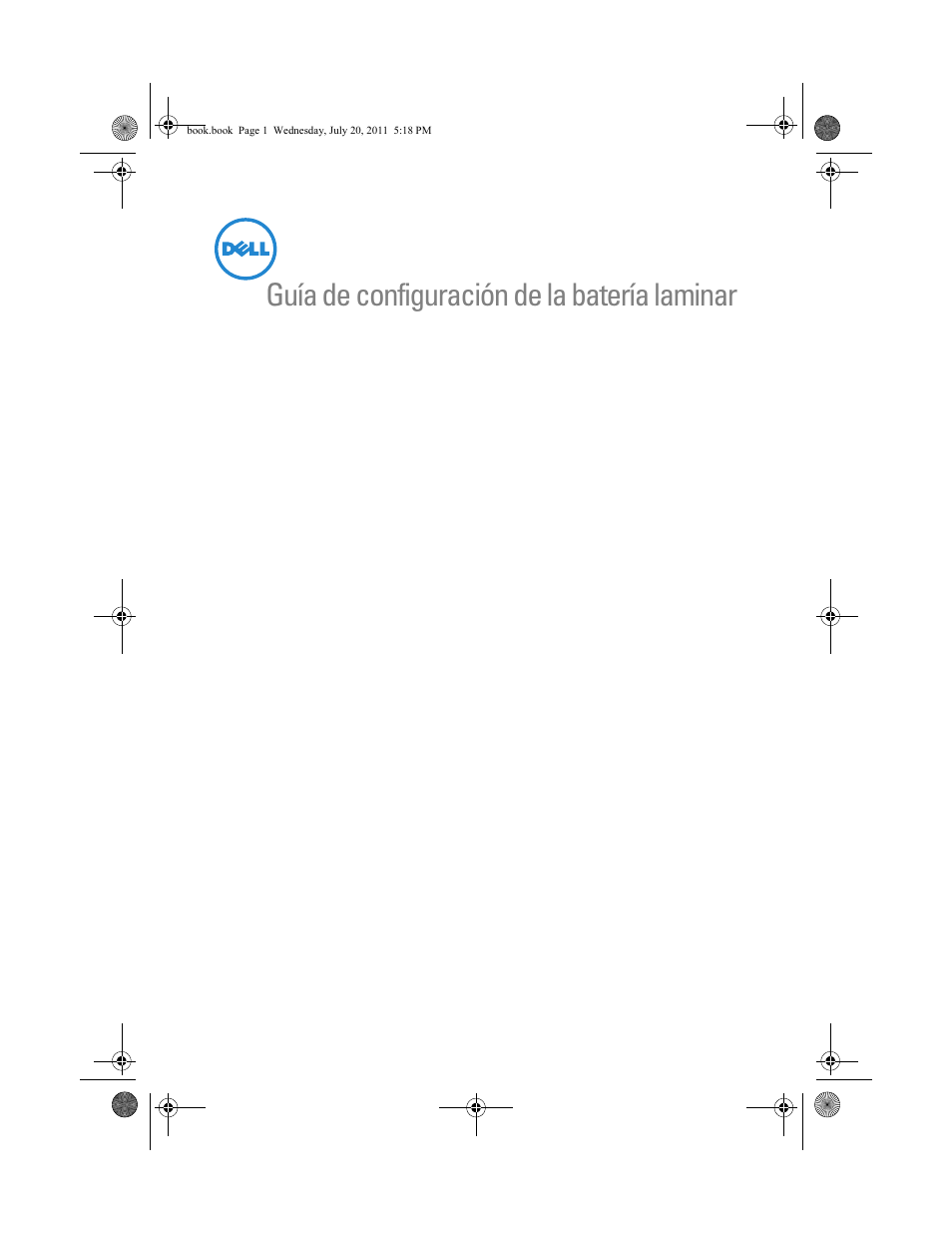 Guía de configuración de la batería laminar | Dell Latitude E5520M (Early 2011) User Manual | Page 25 / 32