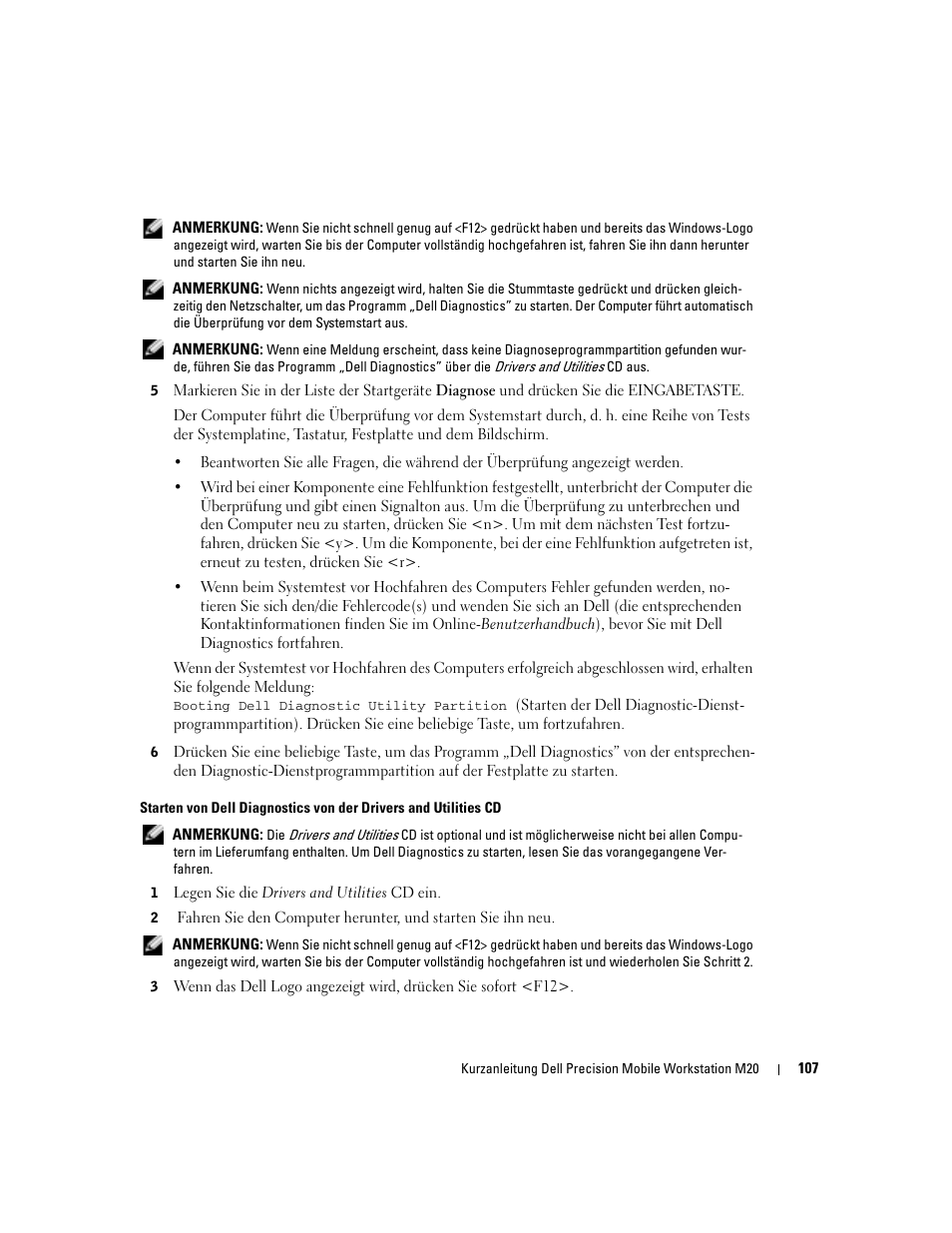 Dell Precision M20 User Manual | Page 107 / 168