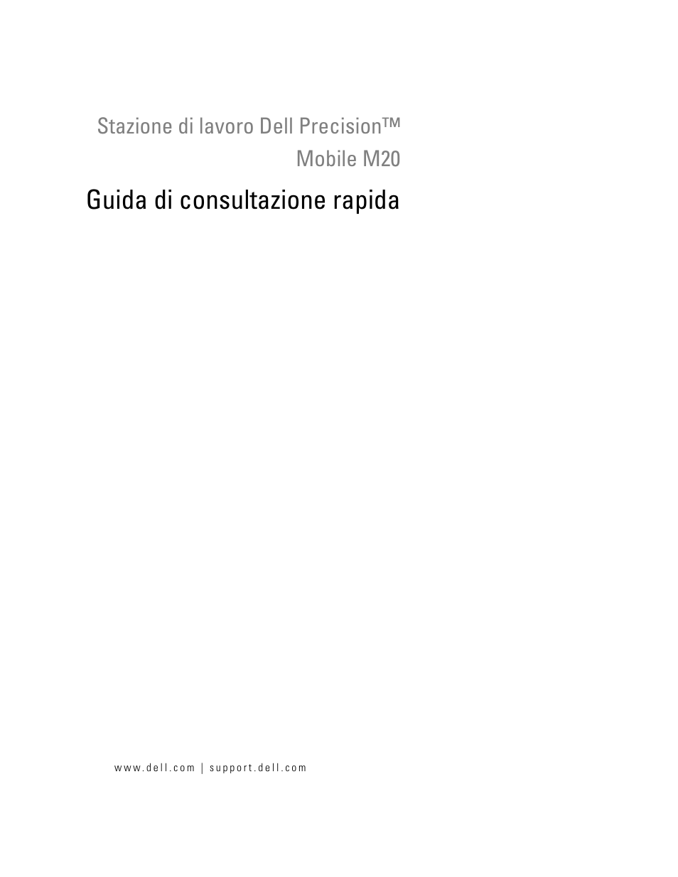 Guida di consultazione rapida | Dell Precision M20 User Manual | Page 113 / 168