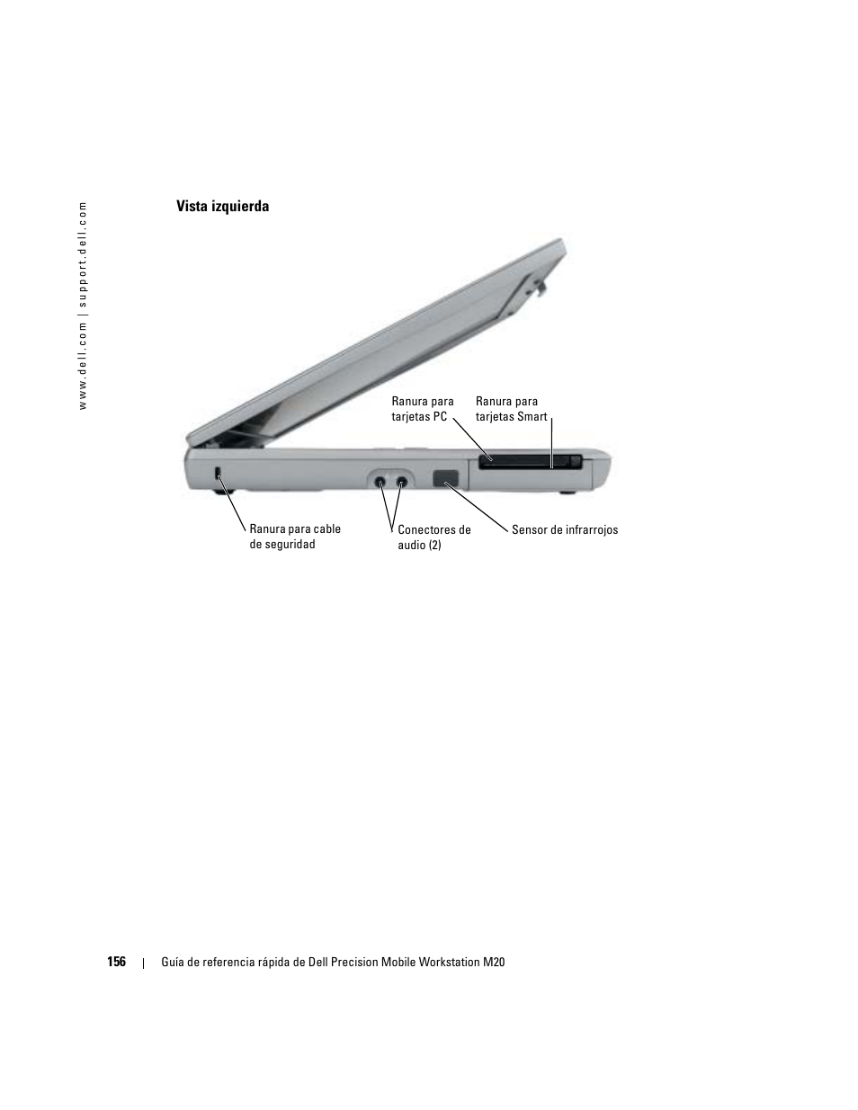 Vista izquierda | Dell Precision M20 User Manual | Page 156 / 168