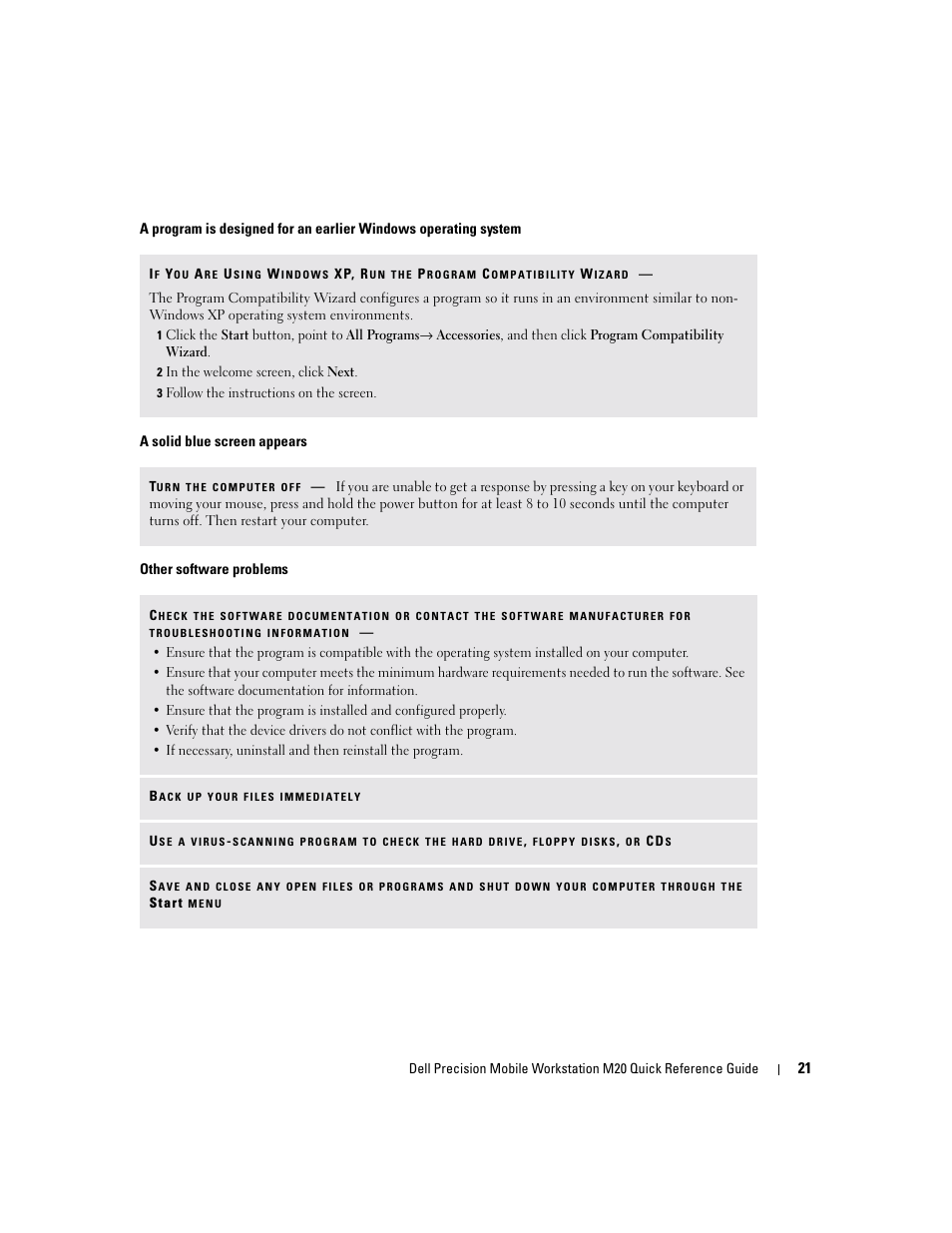 Dell Precision M20 User Manual | Page 21 / 168