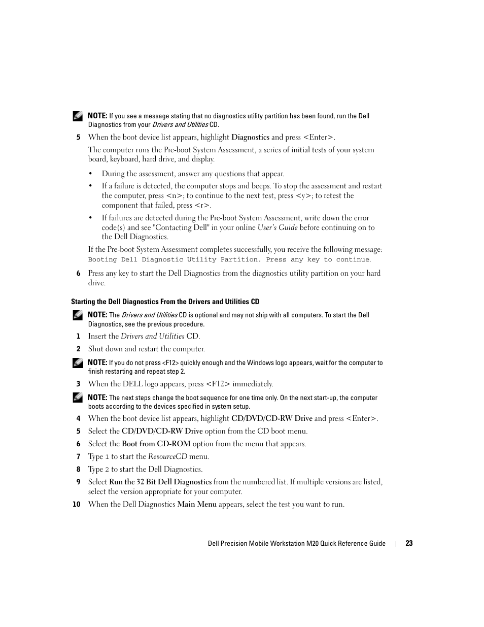 Dell Precision M20 User Manual | Page 23 / 168