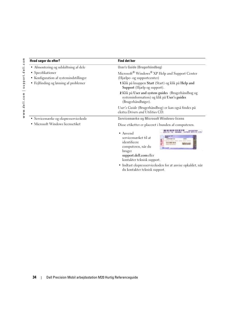 Dell Precision M20 User Manual | Page 34 / 168