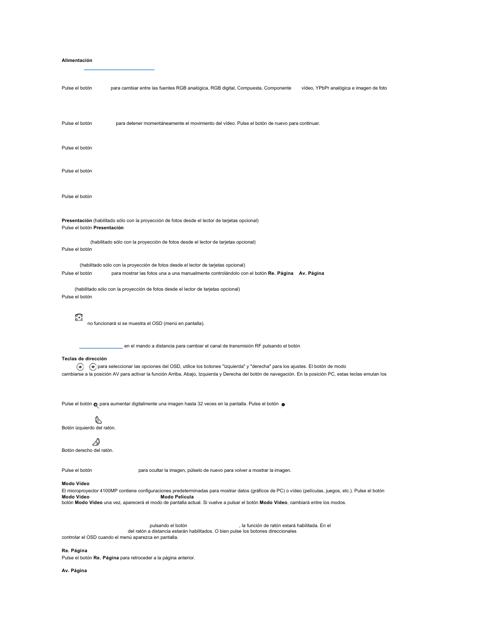 Dell Projector 4100MP User Manual | Page 33 / 47