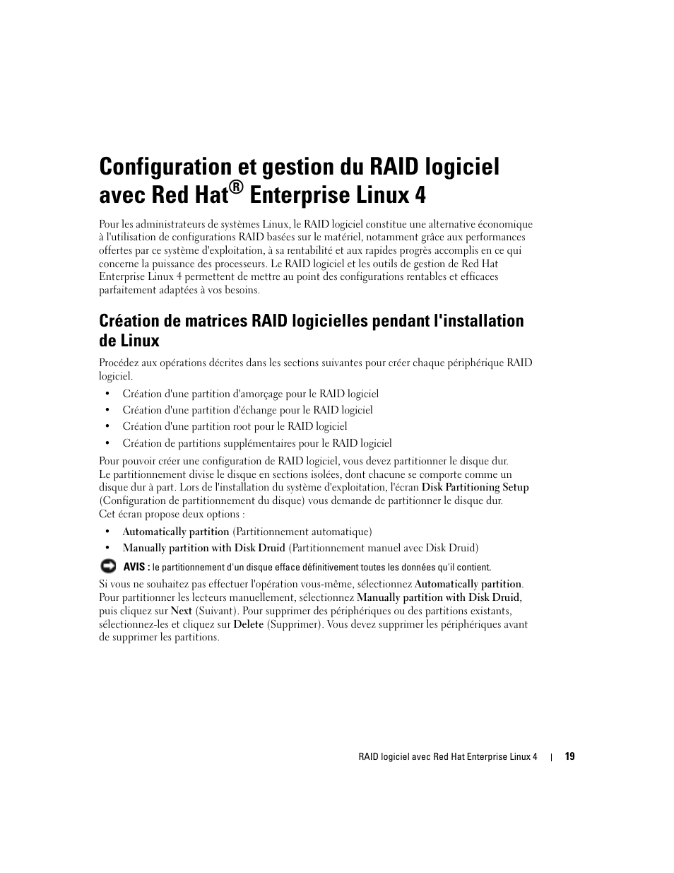 Enterprise linux 4 | Dell Software RAID with Red Hat Enterprise Linux4 User Manual | Page 21 / 58