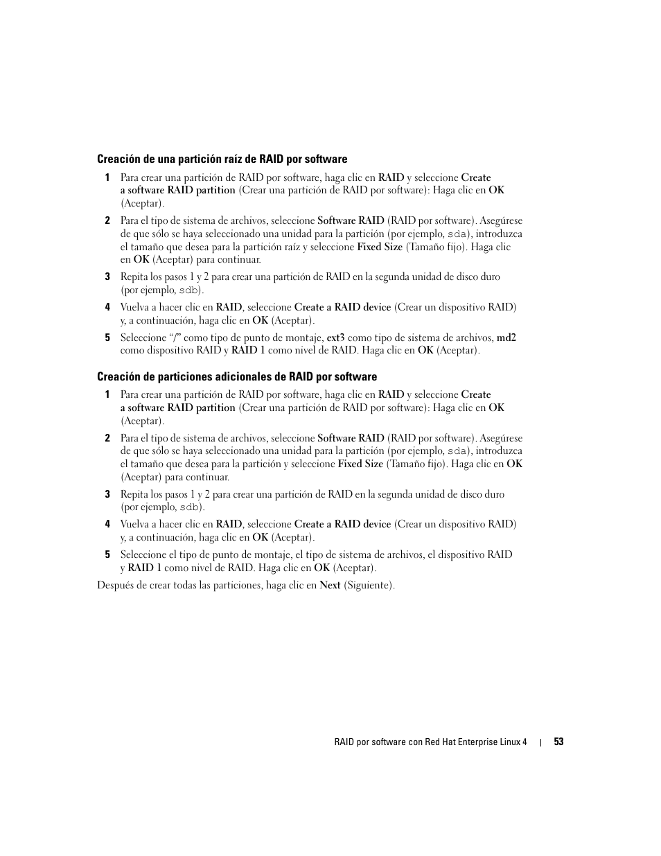 Dell Software RAID with Red Hat Enterprise Linux4 User Manual | Page 55 / 58