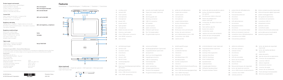 Features | Dell Venue 11 Pro (7130/7139) User Manual | Page 2 / 2