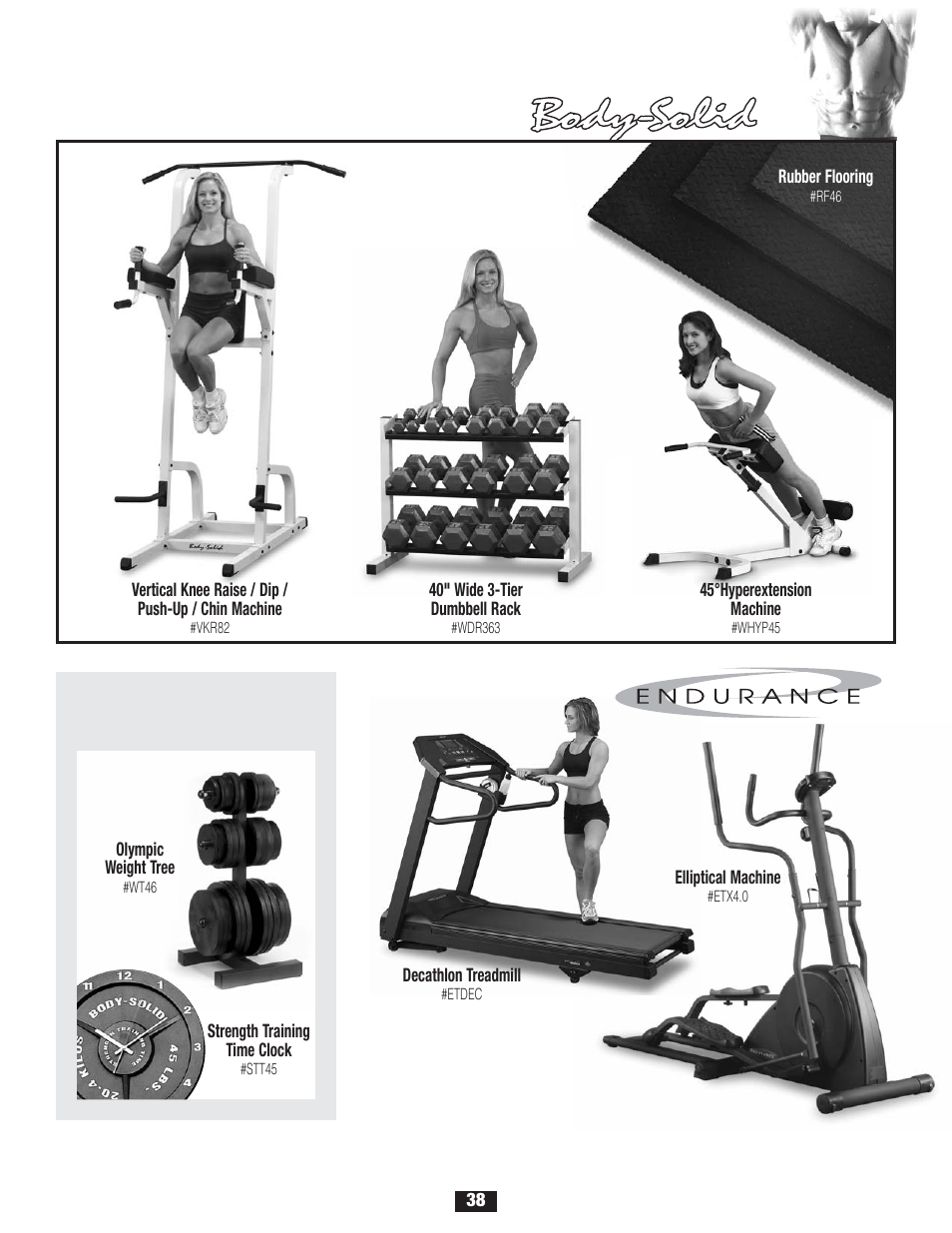 Build the ult i m ate fitness center, Cardio, Covered | Accessories, L i f etime warranty, With, From | Body Solid FID 46 User Manual | Page 39 / 46