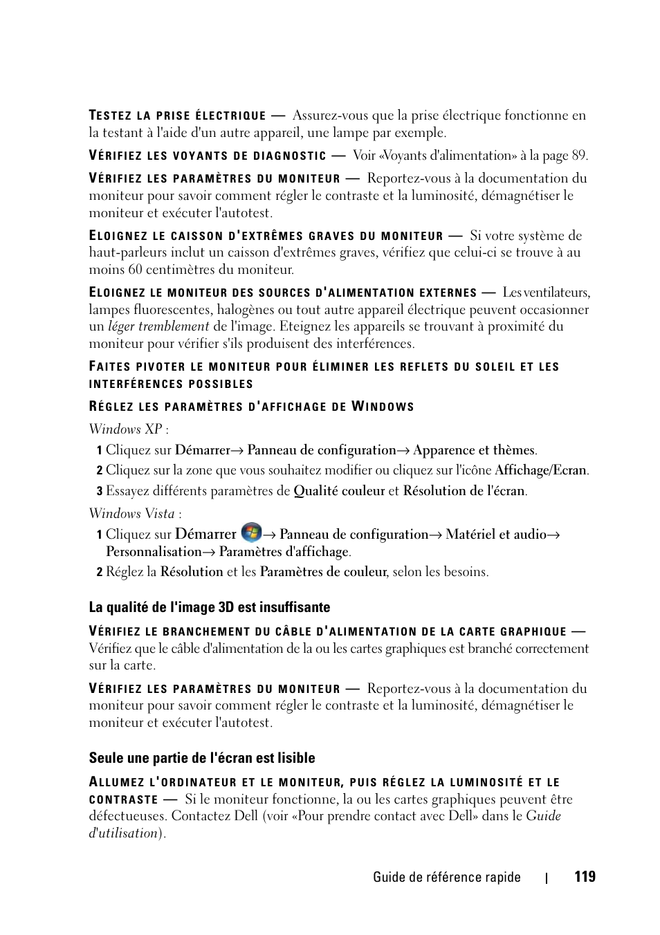 Démarrer | Dell Precision T5400 (Late 2007) User Manual | Page 119 / 258