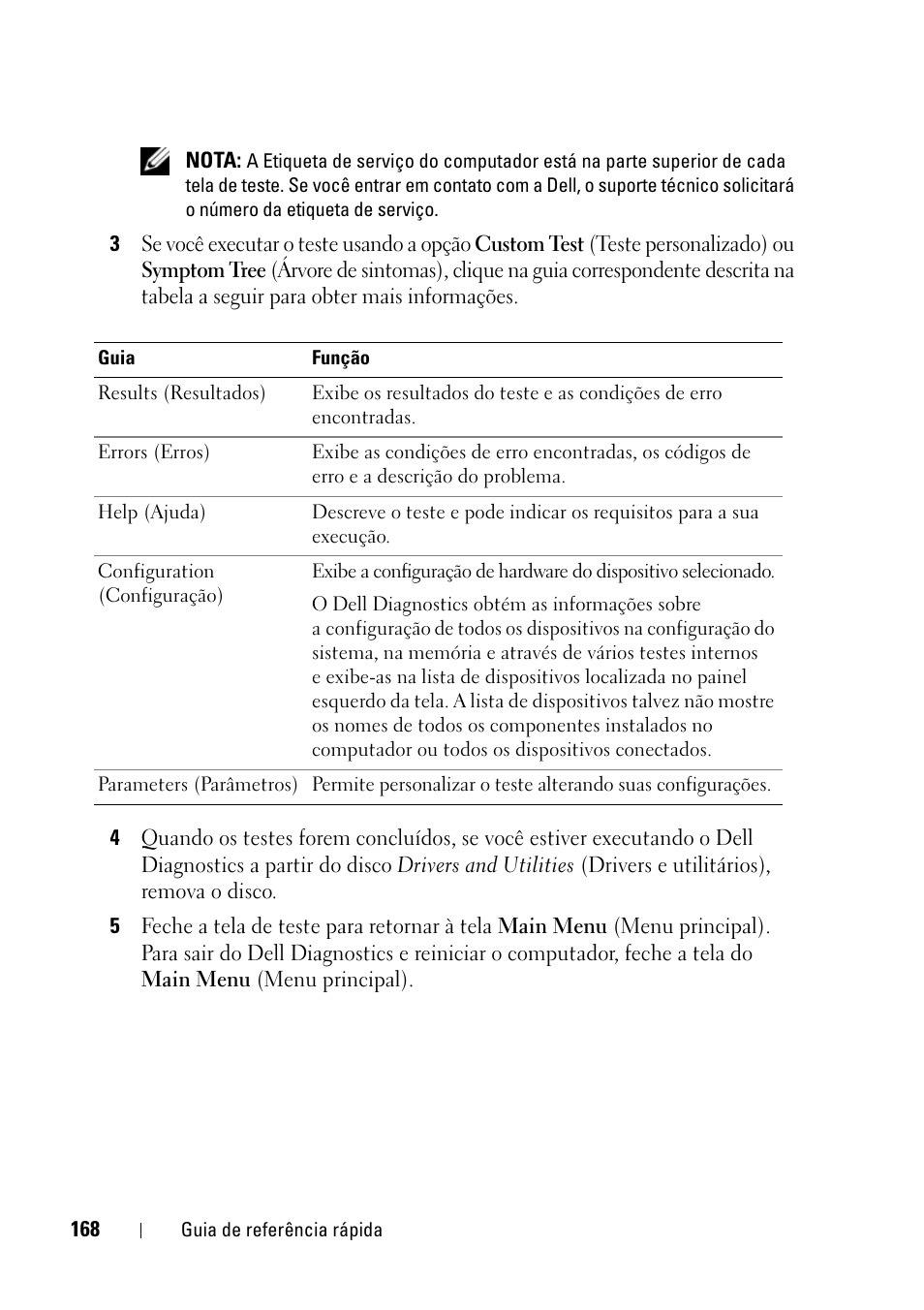 Dell Precision T5400 (Late 2007) User Manual | Page 168 / 258
