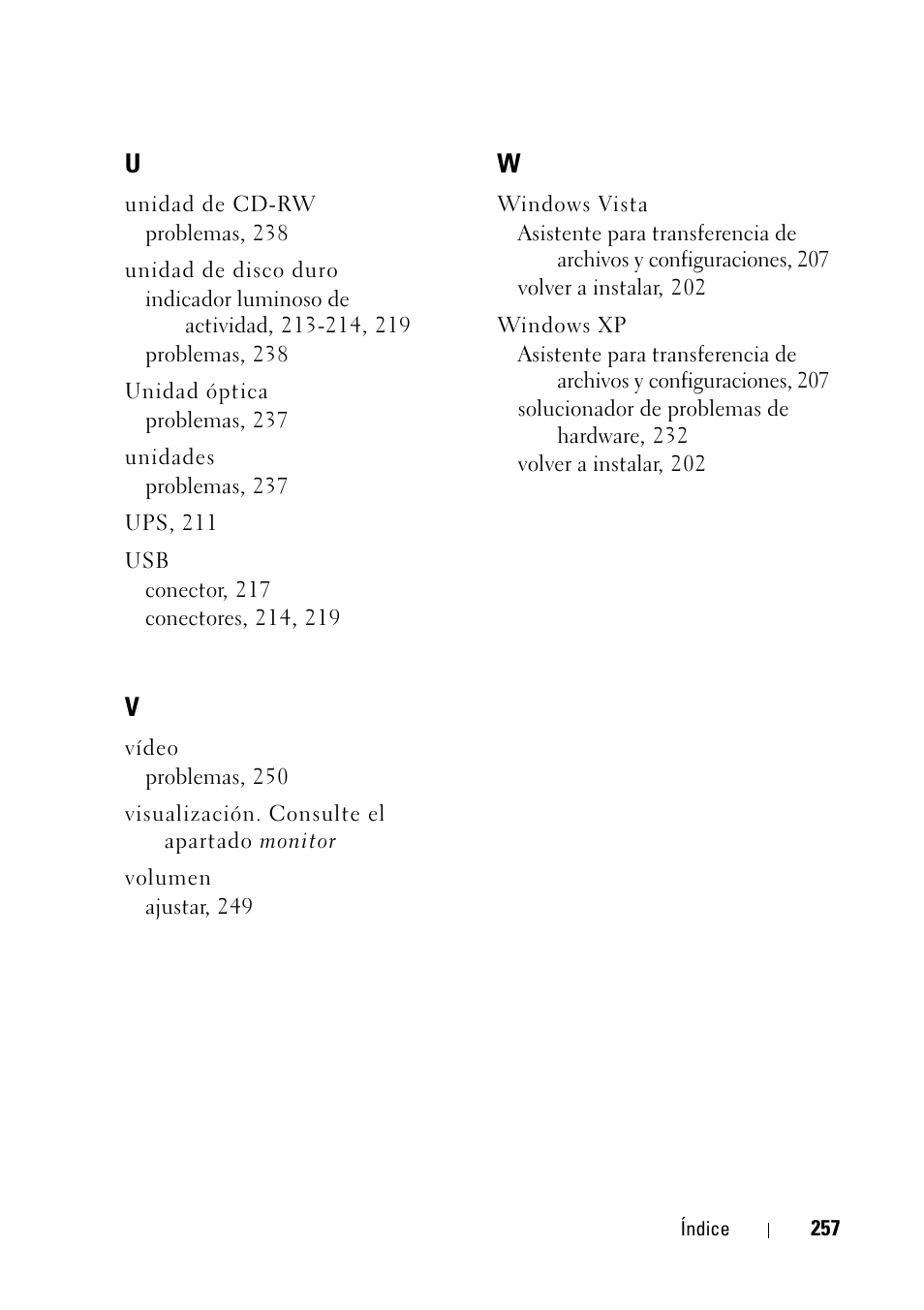 Dell Precision T5400 (Late 2007) User Manual | Page 257 / 258