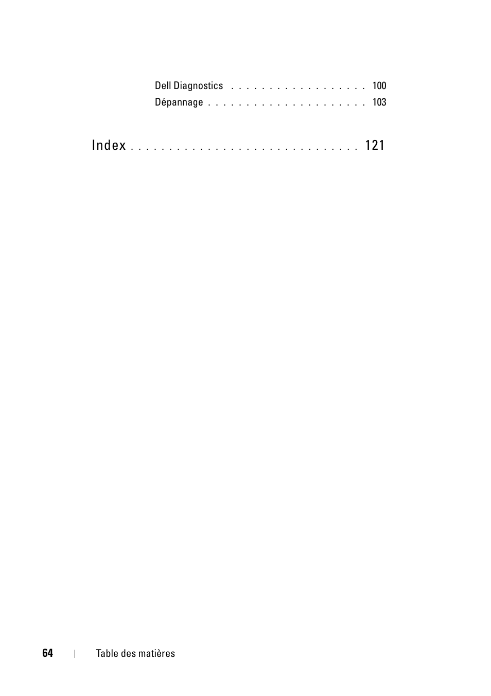 Index | Dell Precision T5400 (Late 2007) User Manual | Page 64 / 258