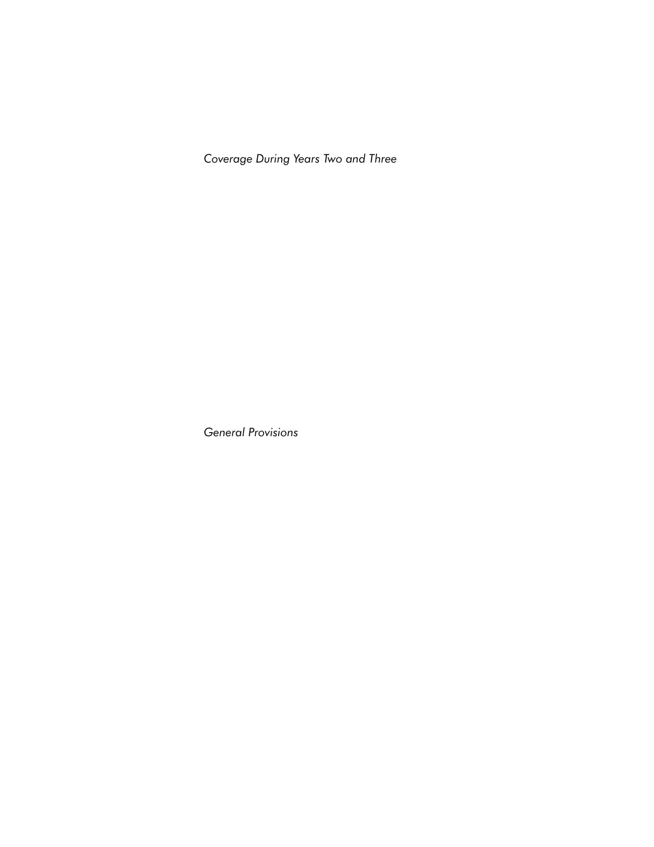 Coverage during years two and three -21, General provisions -21 | Dell Inspiron 3800 User Manual | Page 25 / 158
