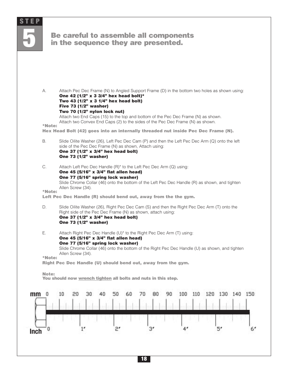 S t e p | Body Solid G6B User Manual | Page 18 / 90